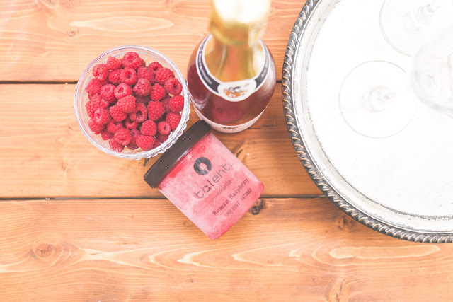 Saint James Red Raspberry Cocktails: The Raspberry Sorbet Champagne - Saint James & Co.